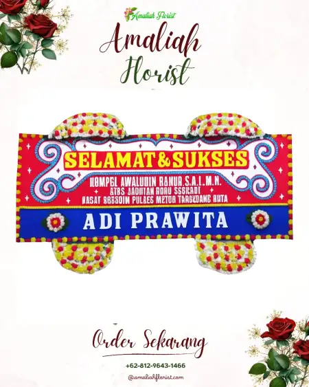 Papan Bunga Ucapan Selamat Danau Teluk